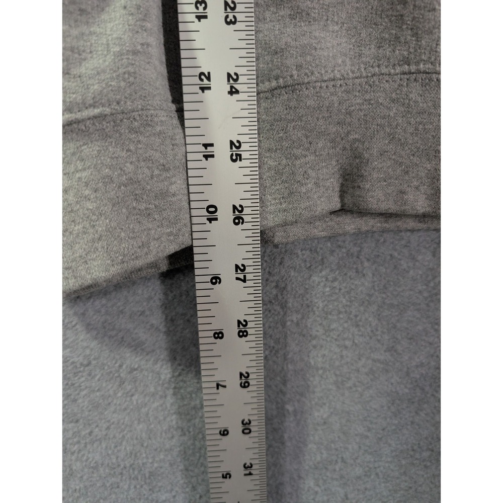 Champion Doane College Hoodie Mens Large Gray Spell Out Sweatshirt - Picture 6 of 9